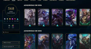 Conta De Lol (+350 Skin, +250 Cromas E Todos Os Campeões)
