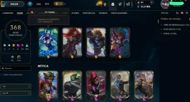 Conta De Lol (+350 Skin, +250 Cromas E Todos Os Campeões)
