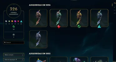 Conta De Lol (+350 Skin, +250 Cromas E Todos Os Campeões)