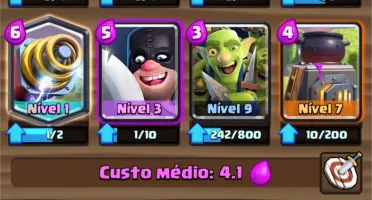 Clash Royale 5 lendárias ( 3 no nível 2) troca de nome