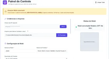 ChatBot com Inteligência Artificial Robô de Atendimento