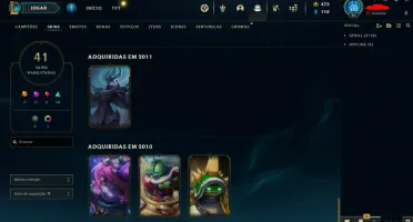 Conta lol rara com Rammus Rei, Corki Ovni e Kayle Juíza.