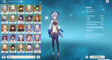 Ayaka c1/Xiao c1/Hutao c1/Eula c1/Shogun Raiden C3 e mais