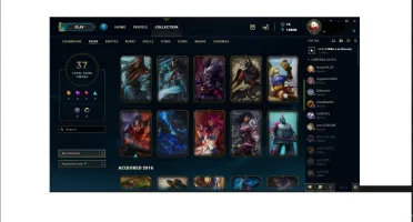 CONTA PLATINA MAIS DE 30 SKINS E QUASE TODOS OS CAMPEÕES