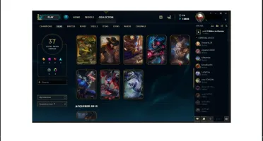 CONTA PLATINA MAIS DE 30 SKINS E QUASE TODOS OS CAMPEÕES