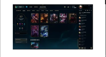 CONTA PLATINA MAIS DE 30 SKINS E QUASE TODOS OS CAMPEÕES