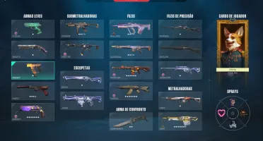 Conta Valorant com skins de faca vandal phantom e muito mais