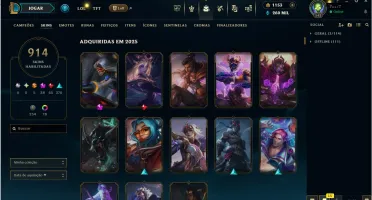 Venda conta LOL / Valorant. Completa com mais de mil skins.