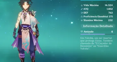 CONTA GENSHIN COM XIAO, ZHONGLI, KLEE, ALBEDO, MONA +18 4🌟