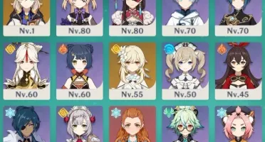 CONTA GENSHIN COM XIAO, ZHONGLI, KLEE, ALBEDO, MONA +18 4🌟