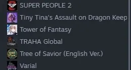 Conta Steam, diversos jogos