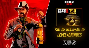 Red Dead Online (PC) 750 gold bar, +40 Level e $80000+ (Leia