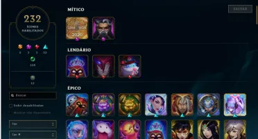 Conta LoL - 211 skins