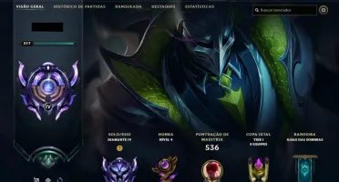🔥 CONTA LOL – 328 SKINS, NÍVEL 309, TODOS OS CAMPEÕES 🔥