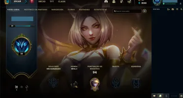Conta LOL com Ahri KDA Edição de Prestígio