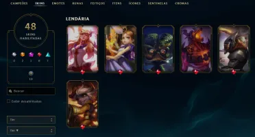 Conta League of Legends Full Acesso - 85 Champs e 48 Skins