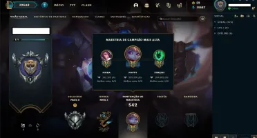 Vendo Conta LOL Prata 2 Todos os campeões 59 skins