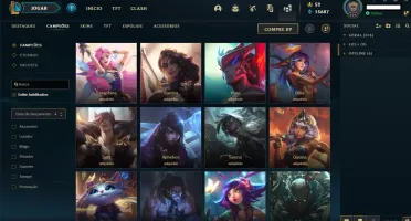 Vendo Conta LOL Prata 2 Todos os campeões 59 skins