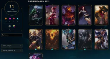 Conta lol lv 17 11 skins
