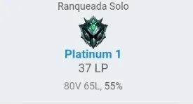 Conta Lol Platina 1 + GM wild rift