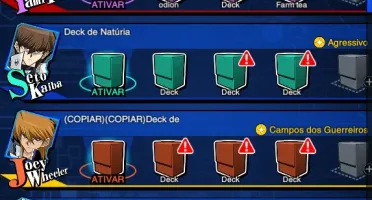 Conta yu-gi-oh duel links bem antiga com muitas cartas