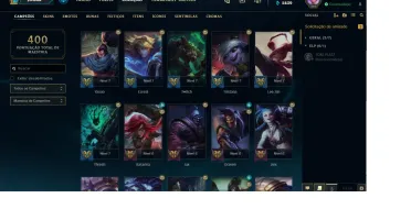 Conta lvl 260 platina com nick 3 letras