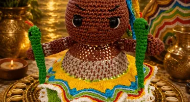 Luminária Amigurumi - Oxumaré