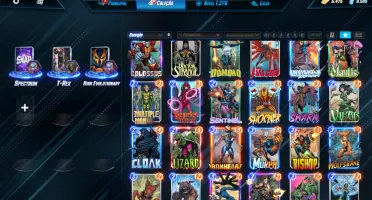 Conta marvel Snap.1.375/ 9.5K Crédito 5.5K Ouro