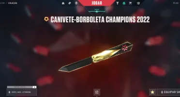 Conta valorant com pacote champions 2022 e vandal neptune