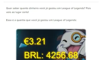 CONTA LEAGUE OF LEGENDS 280 SKINS 4 MIL REAIS GASTOS
