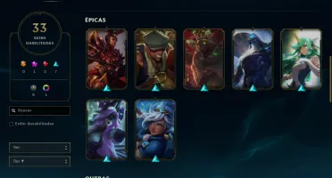 Conta League of Legends Full Acecsso 33 skins