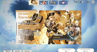 Conta Genshin Neuvillete + 20K Gemas com muitos recursos!