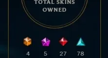 Vendo conta com 400 skins, unranked, ouro na última season