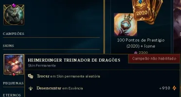 Conta League of Legends Unranked