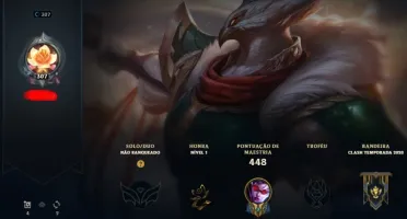 CONTA DE LEAGUE OF LEGENDS (138 skin, 127 champs)