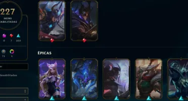 FULL ACESSO - LVL 383 - 227 Skins - TODOS Champions