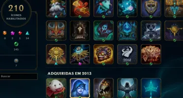 FULL ACESSO - LVL 383 - 227 Skins - TODOS Champions
