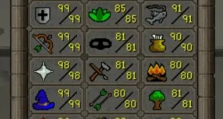 Conta OSRS main Late game infernal cape/quiver