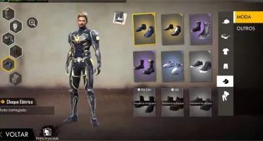 Conta de Free Fire zerada com cubo mágico.