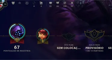 Conta LoL Unranked Ex prata 1 - 2 paginas de runa 33 Champs