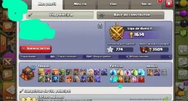 clash of clans, 1 cv9.5 e um Cv9 bem upado