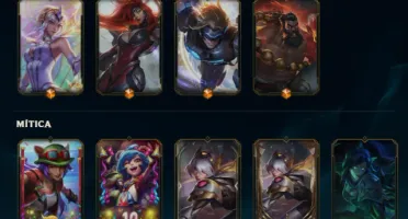 conta de lol 296 skins unranked