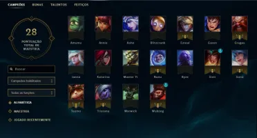 conta LvL 30 unranked  c/Dj sona