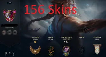 Conta League Of Legends (156 Skins, Todos Campeões)