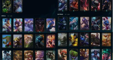 GOLD 4 em 2018, 112champs, 37skins (2 lendárias)