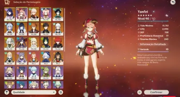 Conta genshin impact - AR57 - Todos os arcontes