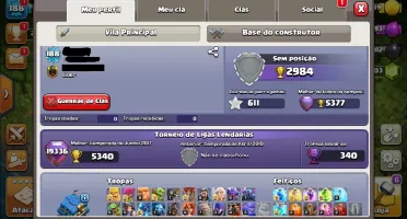 Conta/Vila CV12 no Clash of clans