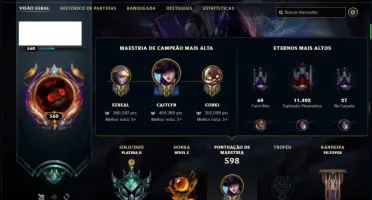Conta platina 2 com TODOS os champs e 112 skins ( MAIN ADC )