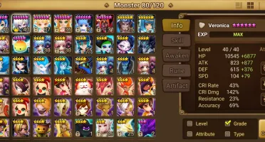 Summoners War Global com Veronica Bastet Moore Anavel Kaki