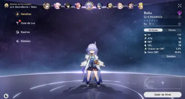 Conta Honkai Star Rail LVL 8| Bailu 5*